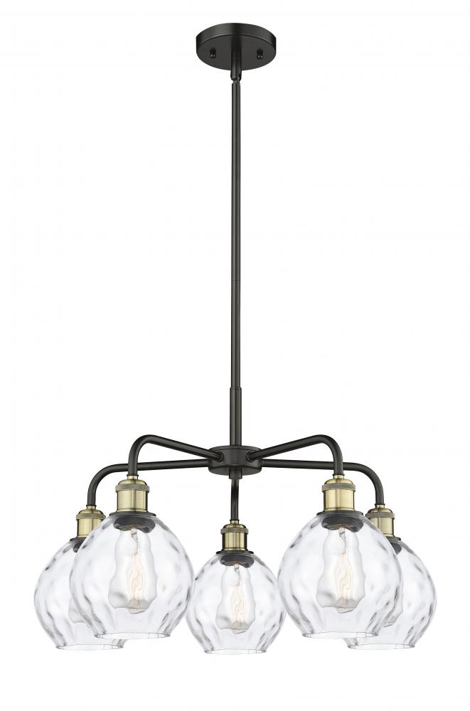 Waverly - 5 Light - 24 inch - Black Antique Brass - Chandelier