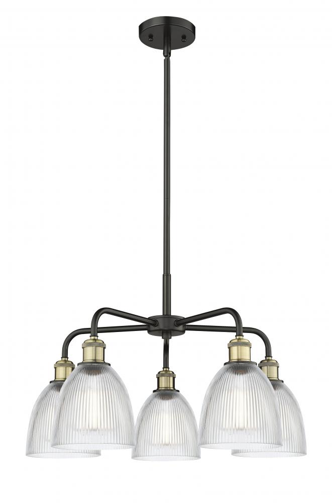 Castile - 5 Light - 24 inch - Black Antique Brass - Chandelier