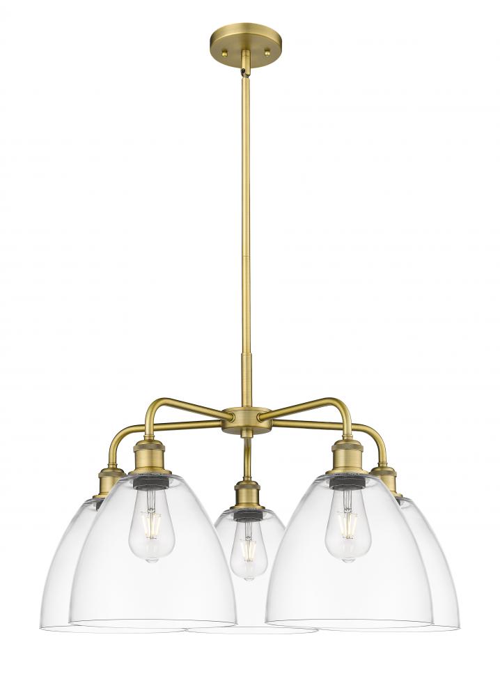 Bristol - 5 Light - 27 inch - Brushed Brass - Chandelier