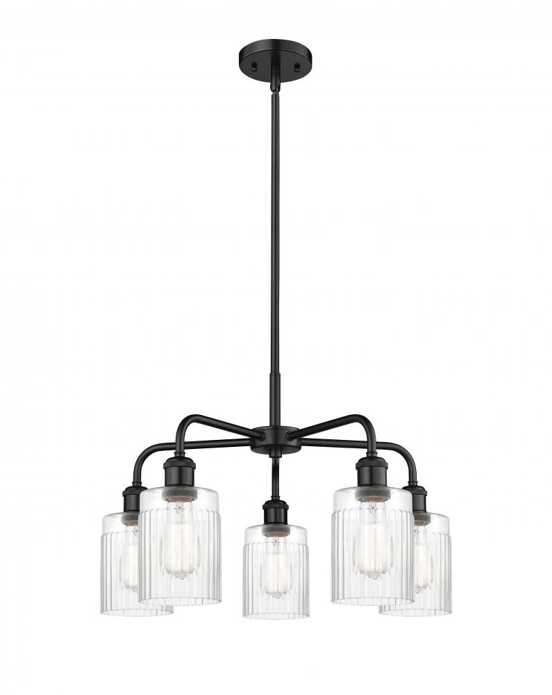 Hadley - 5 Light - 23 inch - Matte Black - Chandelier