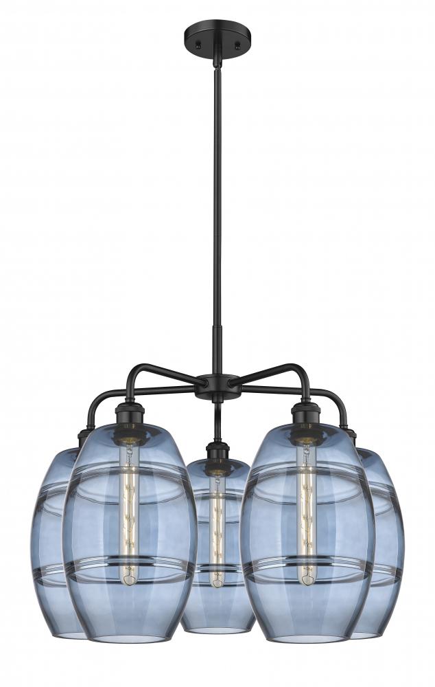 Vaz - 5 Light - 26 inch - Matte Black - Chandelier