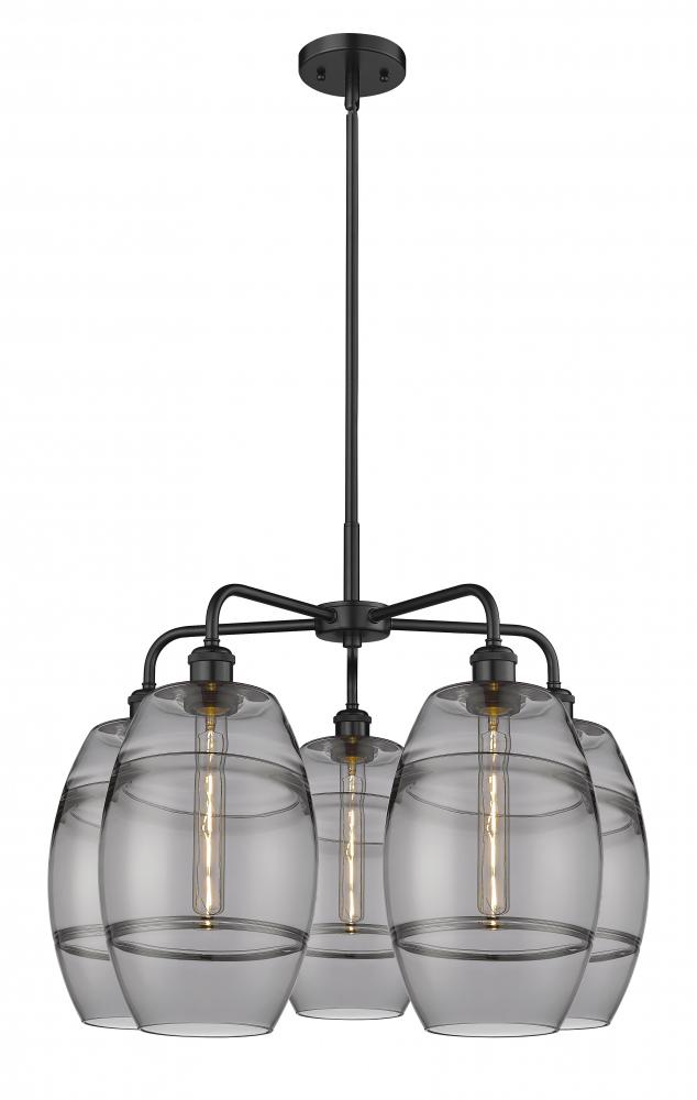 Vaz - 5 Light - 26 inch - Matte Black - Chandelier