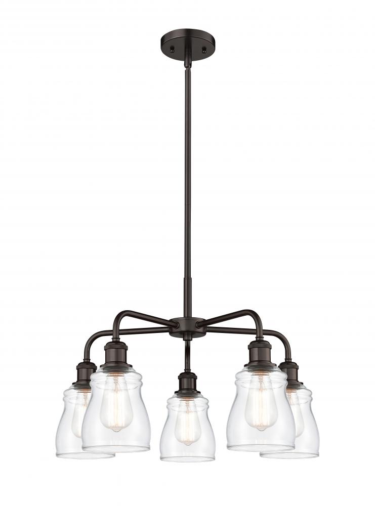 Ellery - 5 Light - 23 inch - Oil Rubbed Bronze - Chandelier