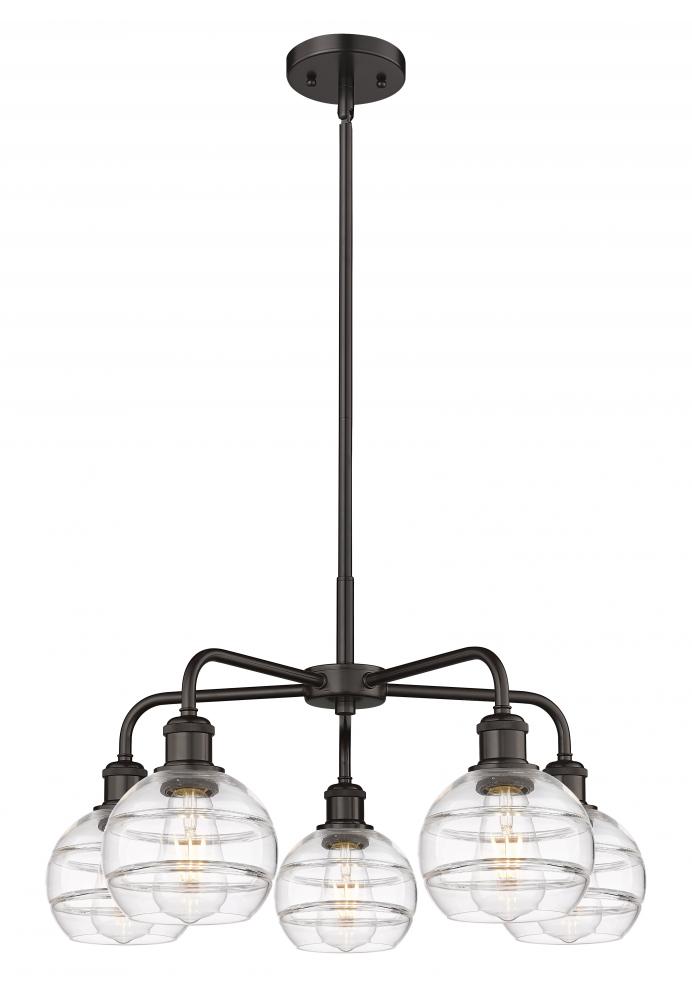 Rochester - 5 Light - 24 inch - Oil Rubbed Bronze - Chandelier