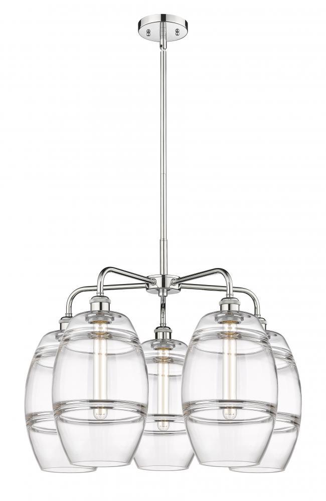 Vaz - 5 Light - 26 inch - Polished Chrome - Chandelier