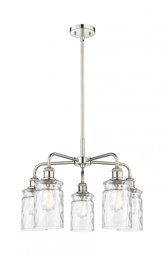 Candor - 5 Light - 23 inch - Polished Nickel - Chandelier