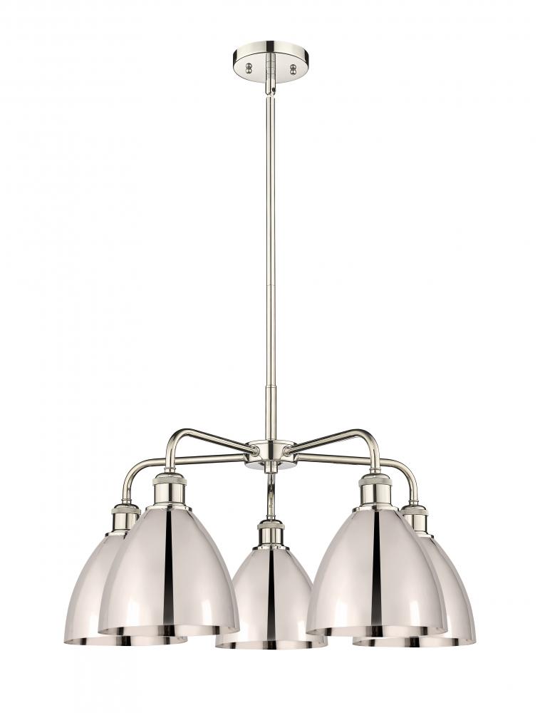 Bristol - 5 Light - 26 inch - Polished Nickel - Chandelier