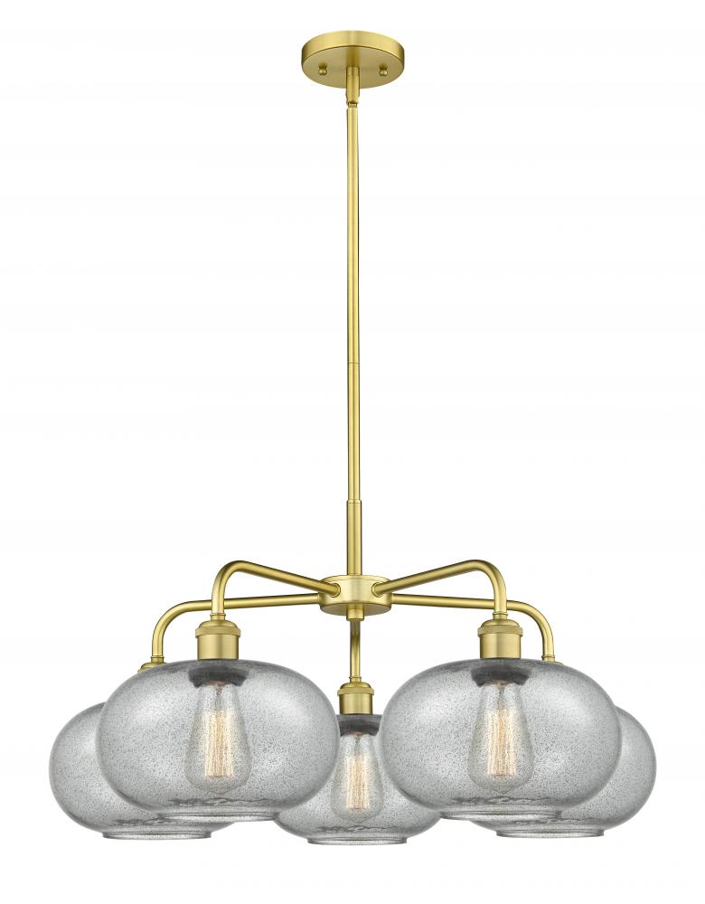 Gorham - 5 Light - 28 inch - Satin Gold - Chandelier