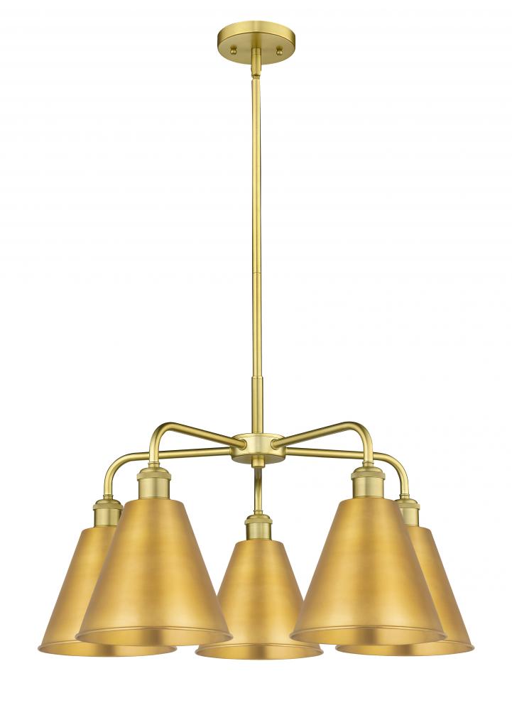 Berkshire - 5 Light - 26 inch - Satin Gold - Chandelier