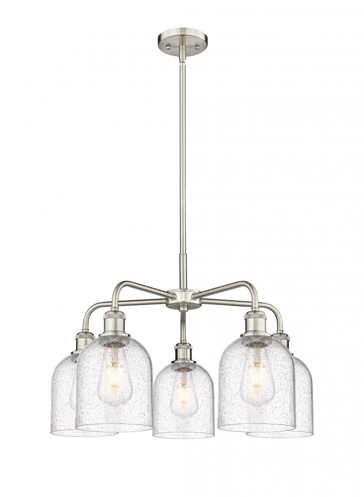 Bella - 5 Light - 24 inch - Satin Nickel - Chandelier