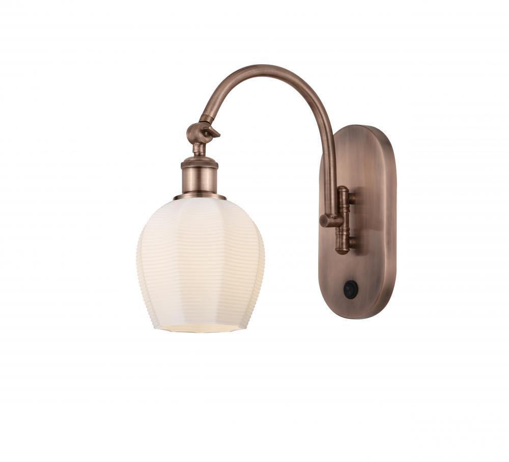 Norfolk - 1 Light - 6 inch - Antique Copper - Sconce