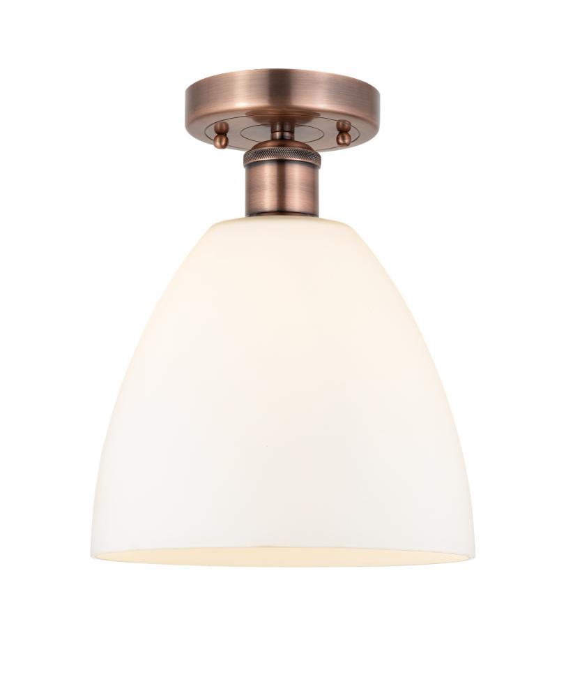 Bristol - 1 Light - 9 inch - Antique Copper - Semi-Flush Mount