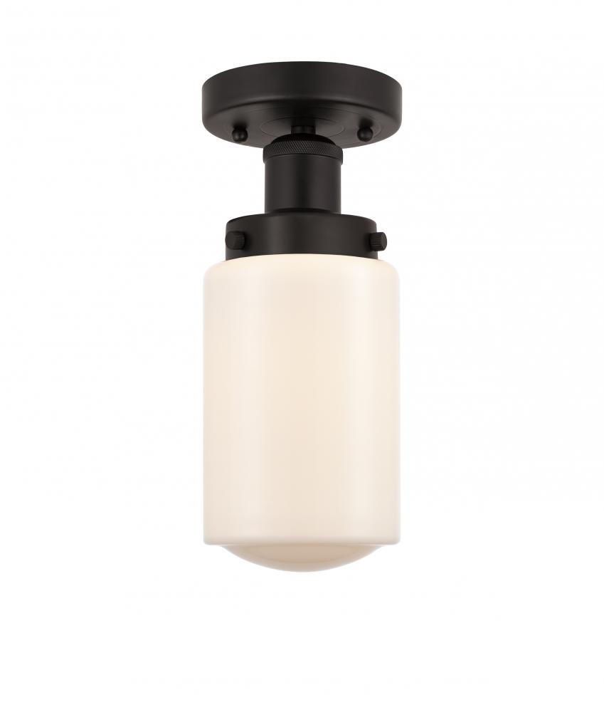 Dover - 1 Light - 5 inch - Oil Rubbed Bronze - Semi-Flush Mount