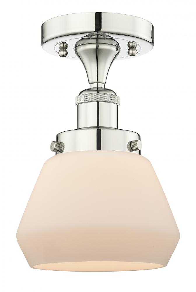 Fulton - 1 Light - 7 inch - Polished Nickel - Semi-Flush Mount