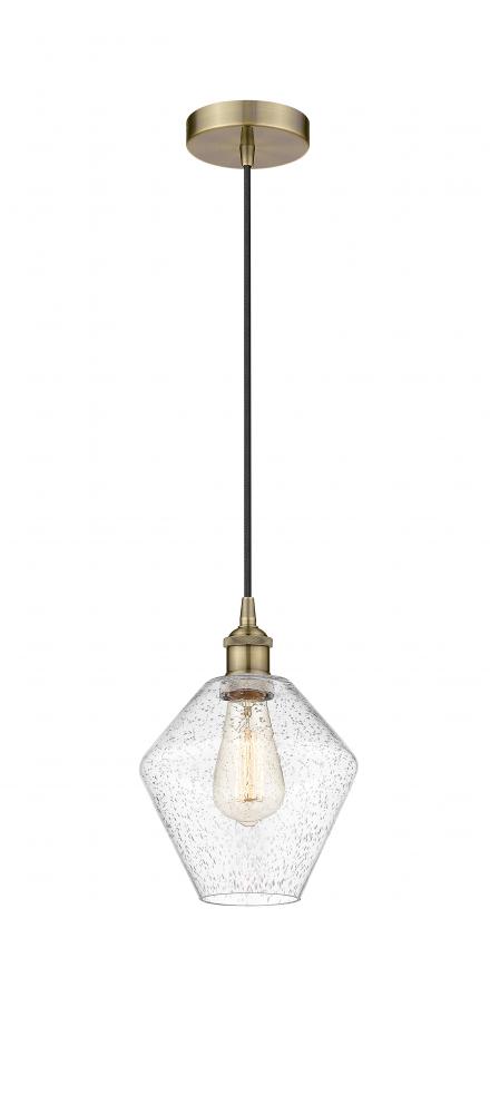 Cindyrella - 1 Light - 8 inch - Antique Brass - Cord hung - Mini Pendant