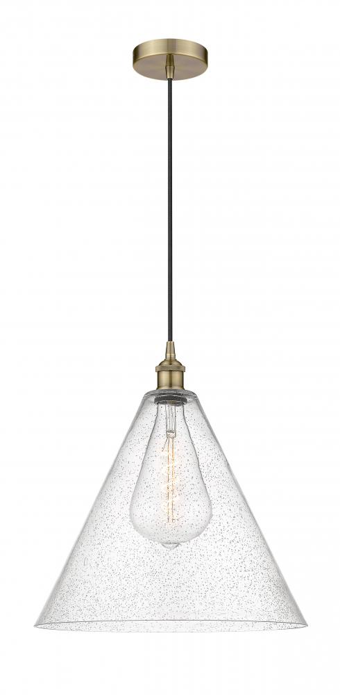 Berkshire - 1 Light - 16 inch - Antique Brass - Mini Pendant