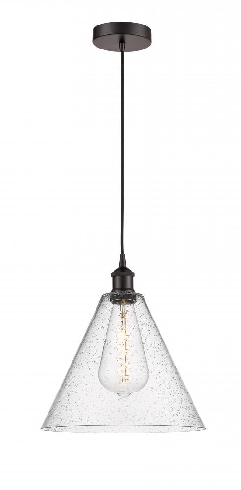 Berkshire - 1 Light - 12 inch - Oil Rubbed Bronze - Cord hung - Mini Pendant