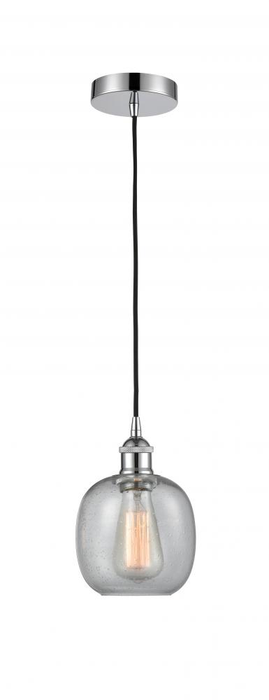 Belfast - 1 Light - 6 inch - Polished Chrome - Cord hung - Mini Pendant