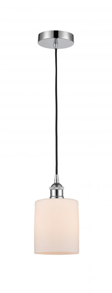 Cobbleskill - 1 Light - 5 inch - Polished Chrome - Cord hung - Mini Pendant