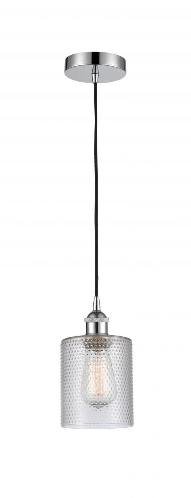 Cobbleskill - 1 Light - 5 inch - Polished Chrome - Cord hung - Mini Pendant