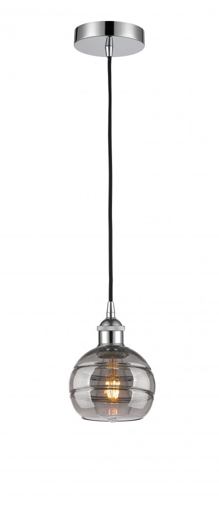 Rochester - 1 Light - 6 inch - Polished Chrome - Cord hung - Mini Pendant