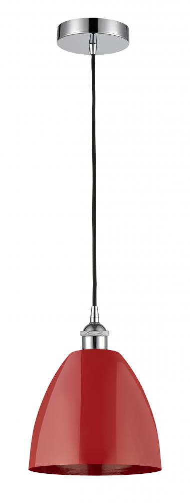 Plymouth - 1 Light - 9 inch - Polished Chrome - Cord hung - Mini Pendant