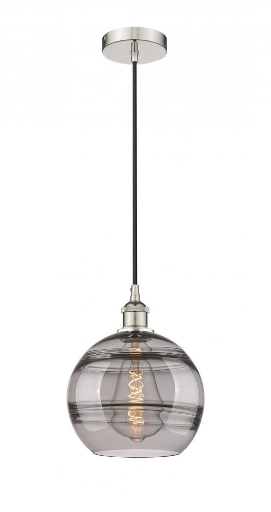 Rochester - 1 Light - 10 inch - Polished Nickel - Cord hung - Mini Pendant