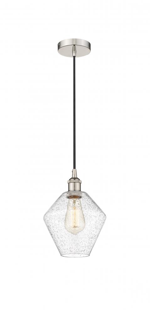 Cindyrella - 1 Light - 8 inch - Polished Nickel - Cord hung - Mini Pendant