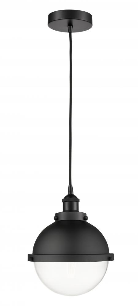 Hampden - 1 Light - 9 inch - Matte Black - Cord hung - Mini Pendant