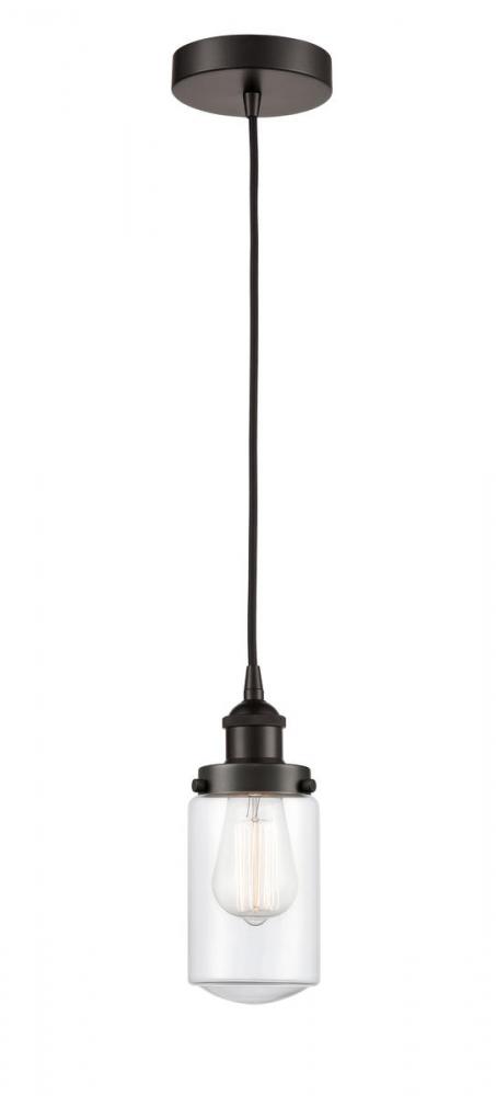 Dover - 1 Light - 5 inch - Oil Rubbed Bronze - Cord hung - Mini Pendant