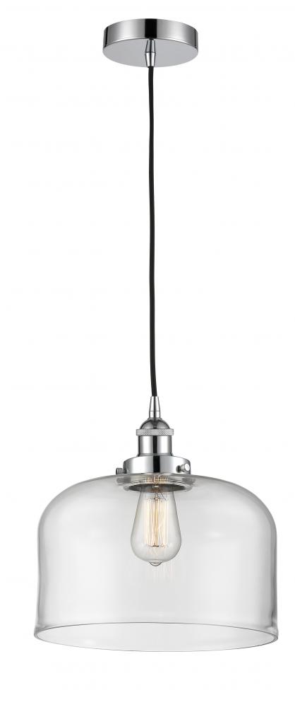 Bell - 1 Light - 12 inch - Polished Chrome - Cord hung - Mini Pendant