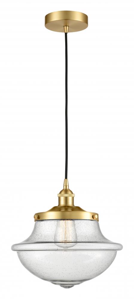 Oxford - 1 Light - 12 inch - Satin Gold - Mini Pendant