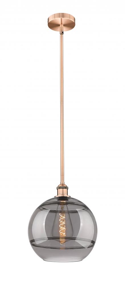 Rochester - 1 Light - 12 inch - Antique Copper - Cord hung - Mini Pendant