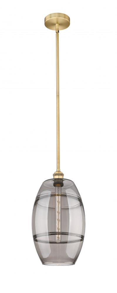 Vaz - 1 Light - 10 inch - Brushed Brass - Cord hung - Mini Pendant