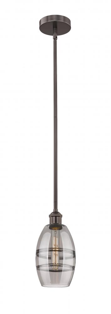 Vaz - 1 Light - 6 inch - Oil Rubbed Bronze - Cord hung - Mini Pendant