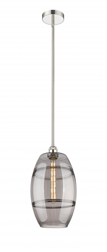 Vaz - 1 Light - 10 inch - Polished Nickel - Cord hung - Mini Pendant