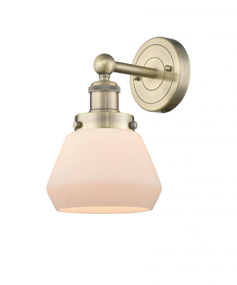 Fulton - 1 Light - 7 inch - Antique Brass - Sconce