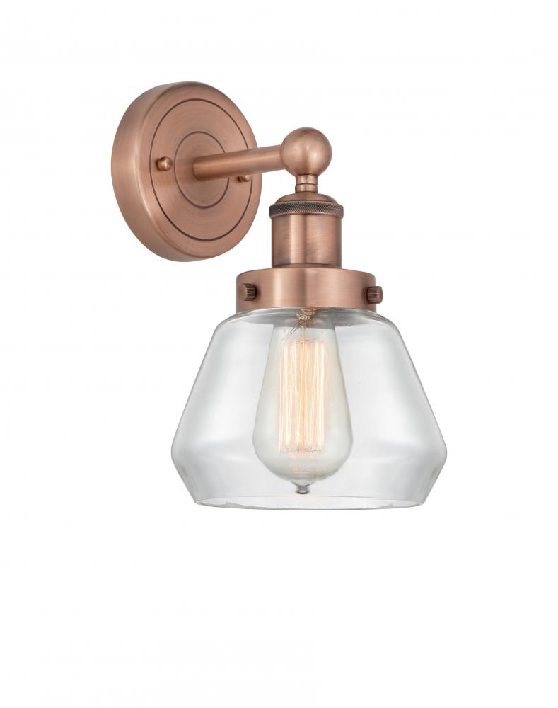 Fulton - 1 Light - 7 inch - Antique Copper - Sconce