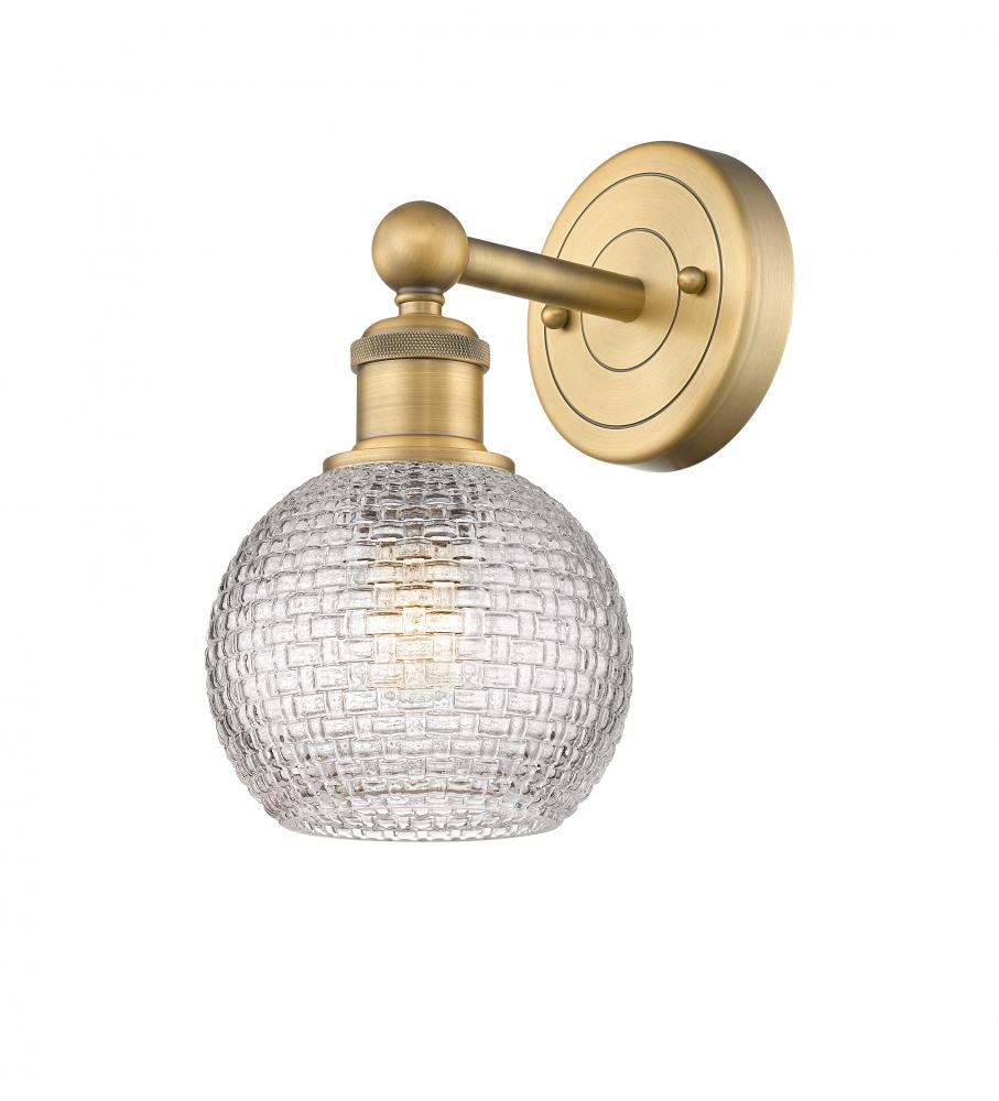 Athens - 1 Light - 6 inch - Brushed Brass - Sconce