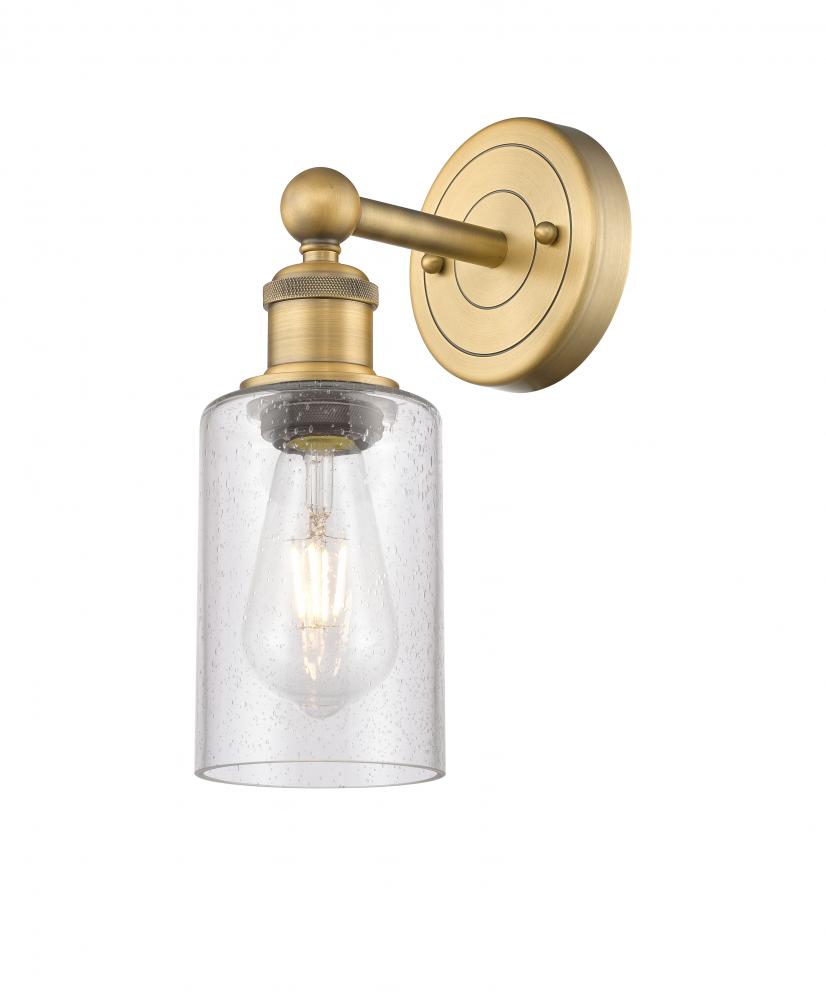 Clymer - 1 Light - 4 inch - Brushed Brass - Sconce