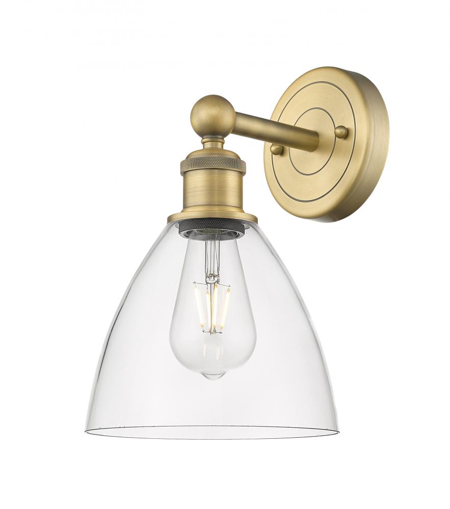 Bristol - 1 Light - 8 inch - Brushed Brass - Sconce