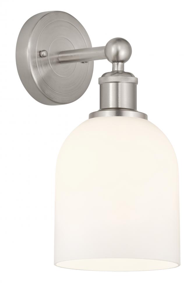 Bella - 1 Light - 6 inch - Brushed Satin Nickel - Sconce