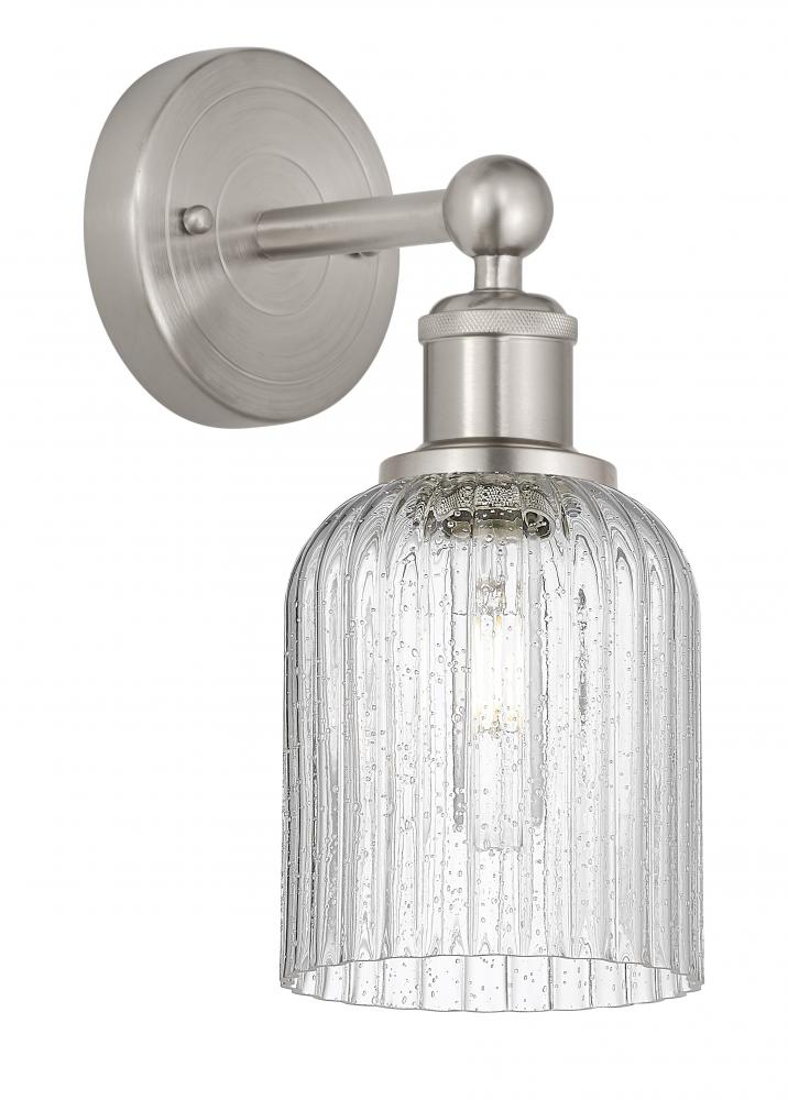 Bridal Veil - 1 Light - 5 inch - Brushed Satin Nickel - Sconce