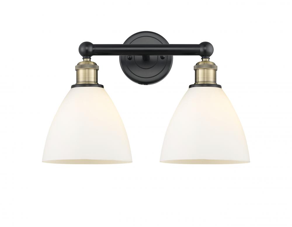 Bristol - 2 Light - 17 inch - Black Antique Brass - Bath Vanity Light