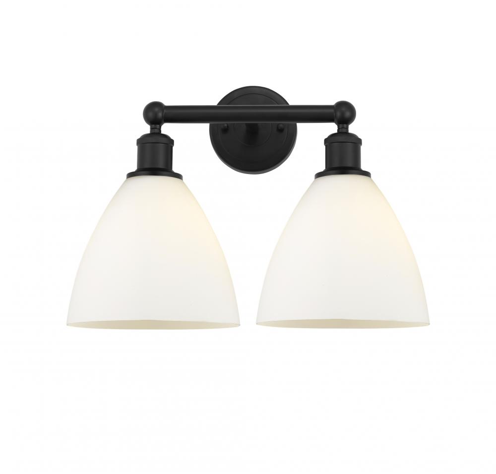 Bristol - 2 Light - 17 inch - Matte Black - Bath Vanity Light