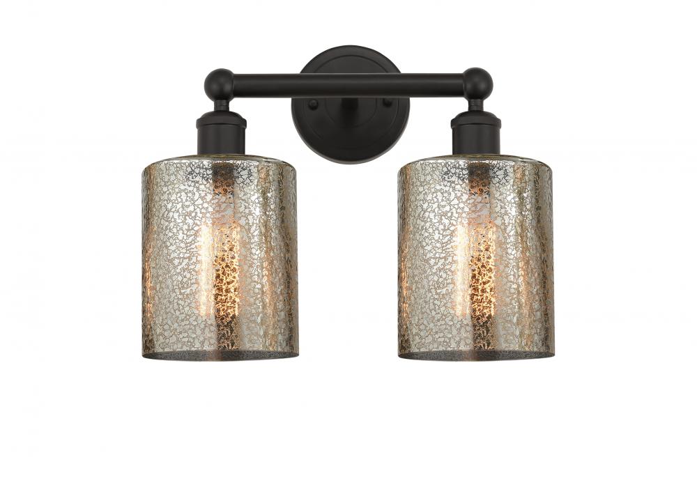 Cobbleskill - 2 Light - 14 inch - Oil Rubbed Bronze - Bath Vanity Light