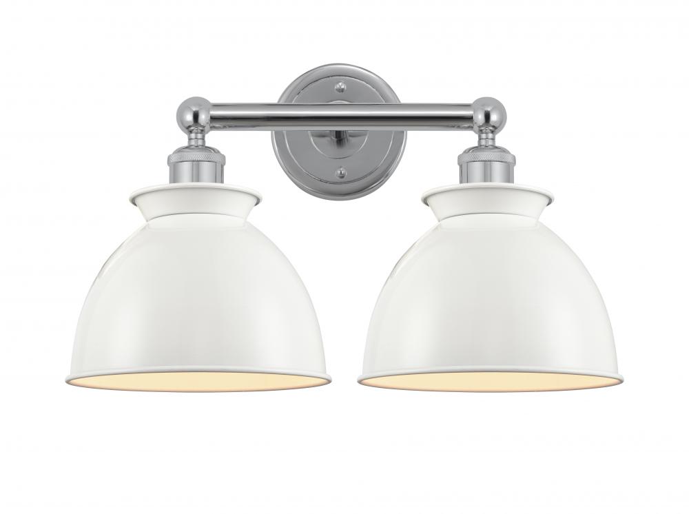 Adirondack - 2 Light - 17 inch - Polished Nickel - Bath Vanity Light