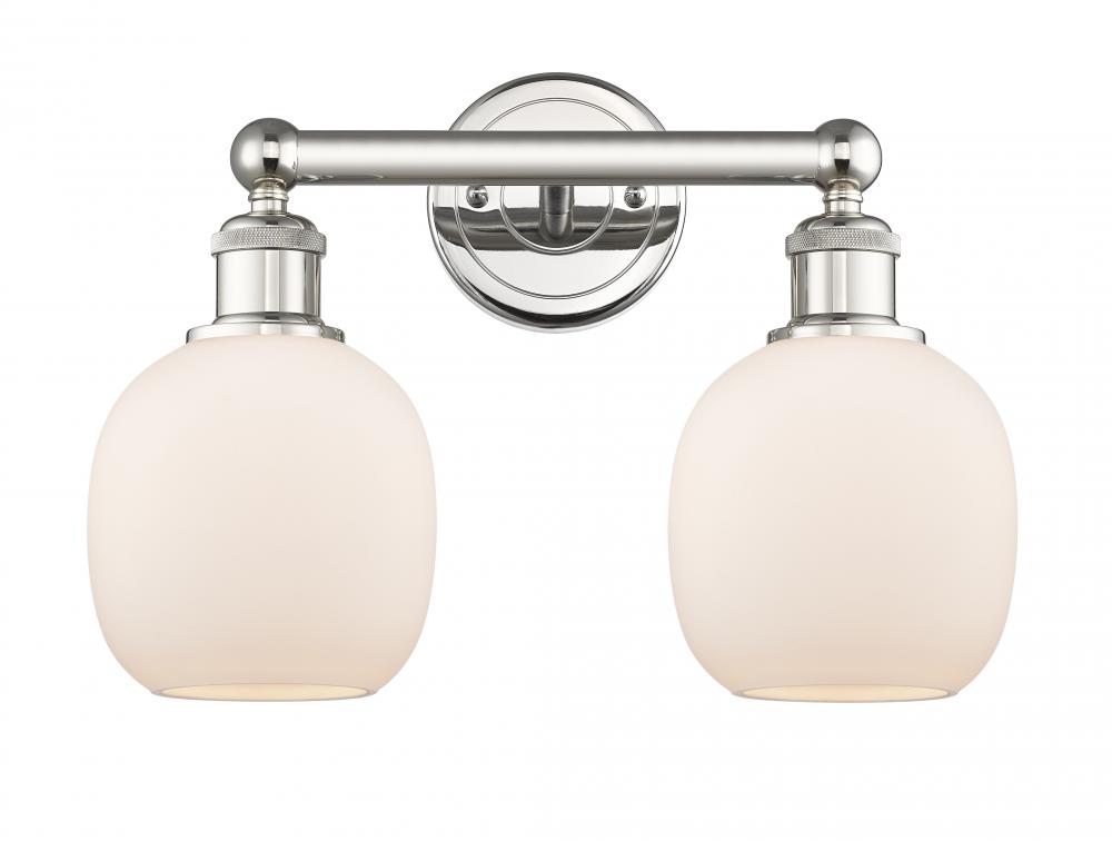 Belfast - 2 Light - 15 inch - Polished Nickel - Bath Vanity Light