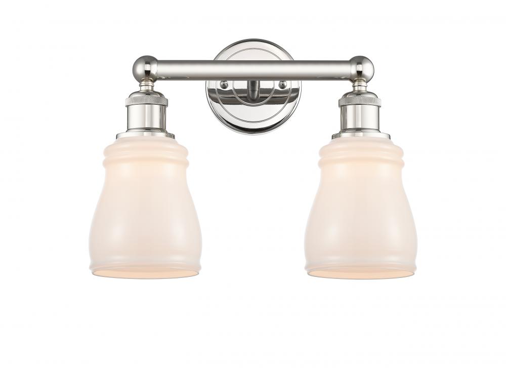 Ellery - 2 Light - 14 inch - Polished Nickel - Bath Vanity Light