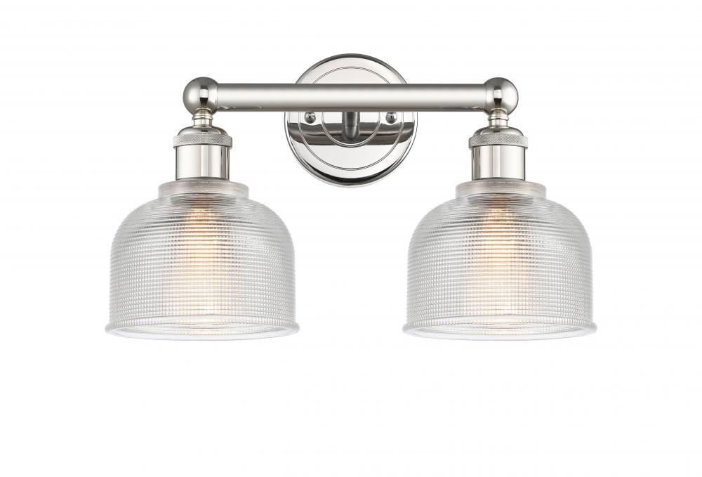 Dayton - 2 Light - 15 inch - Polished Nickel - Bath Vanity Light